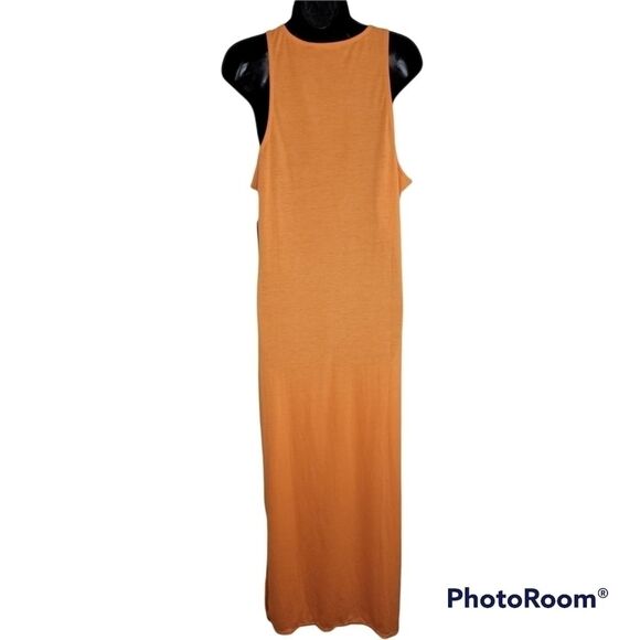 Just Fab Nwt tangerine halter maxi dress xxl - Picture 4 of 7